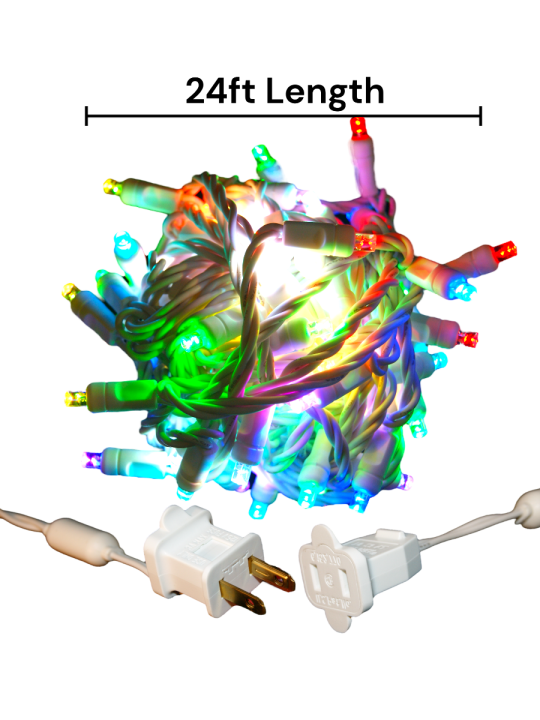 88 RGBWW LED Christmas Lights 70ct with 4 inch spacing