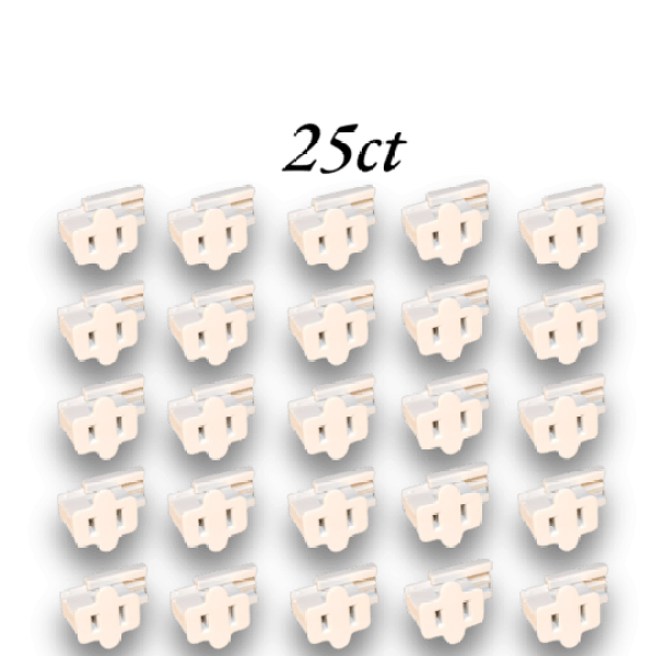 Slide Plug White 25ct Spt-1 Female