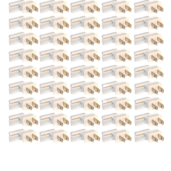 Slide Plug White 50ct SPT-2 Male