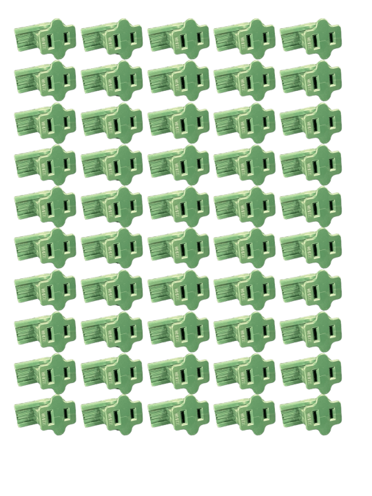33 and 34 Slide Plug Green 50ct SPT-1 Female