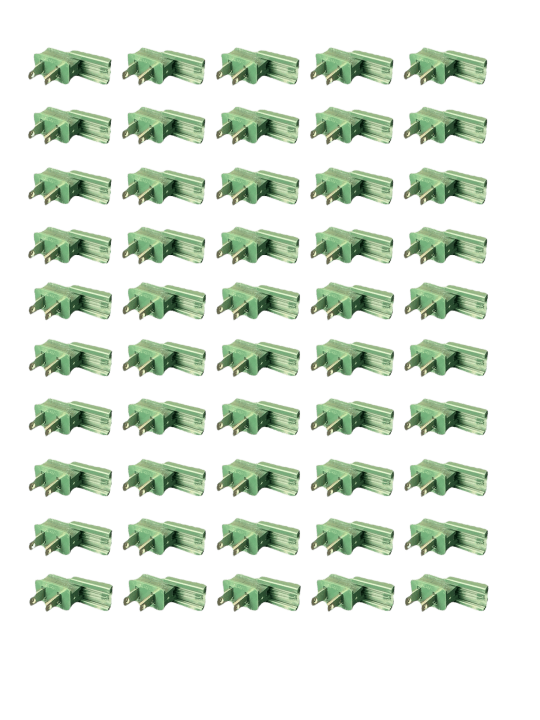 35 and 36 Slide Plug Green 50ct SPT-1 Male