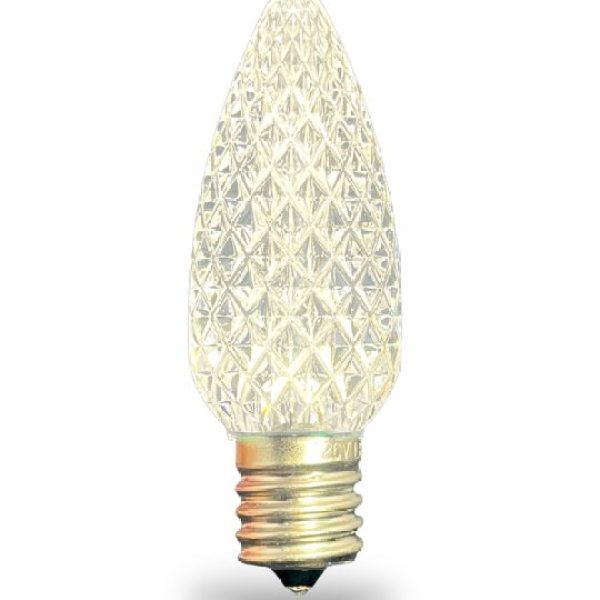 C9 LED Bulb Warm White Faceted