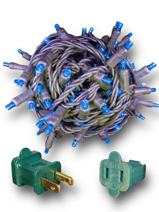 87 70 5mm Blue LED Christmas Lights 4" spacing GW