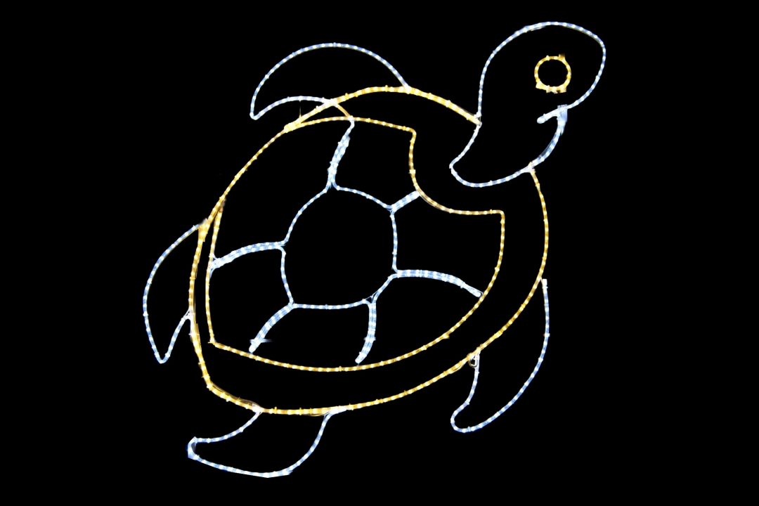 135-a 54" LED Sea Turtle Christmas Motif Yard Decoration