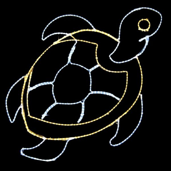 54" LED Sea Turtle Christmas Motif Yard Decoration