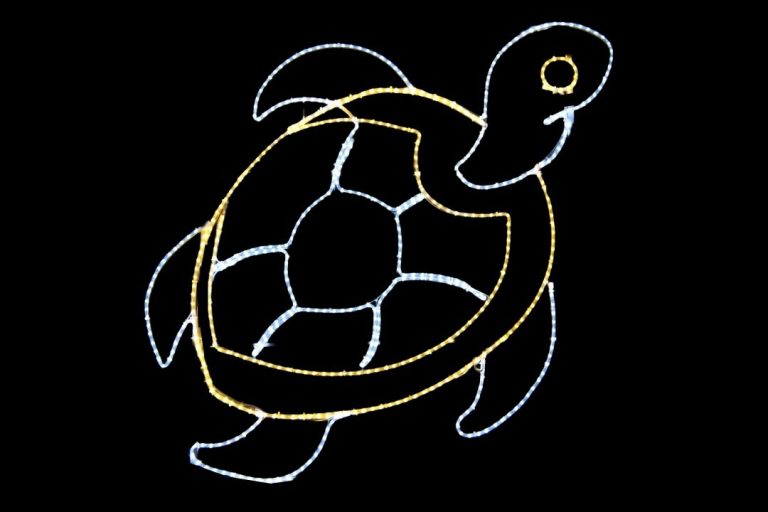 54" LED Sea Turtle Christmas Motif Yard Decoration