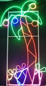 6ft Christmas Palm Tree Wireframe Motif Yard Decoration