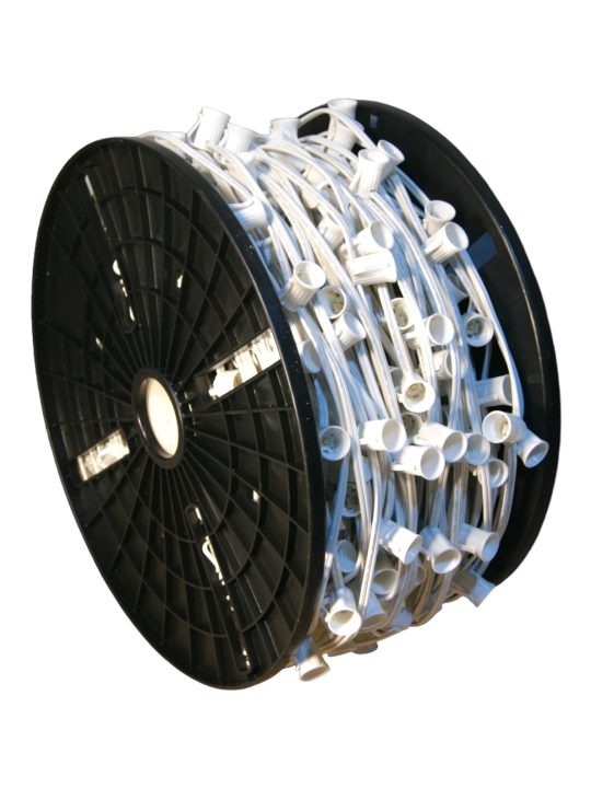 46 new 500ft C9 Light Spool white 12" spacing SPT-2