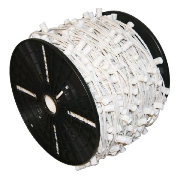1000ft C9 Light Spool white 12" spacing spt-2