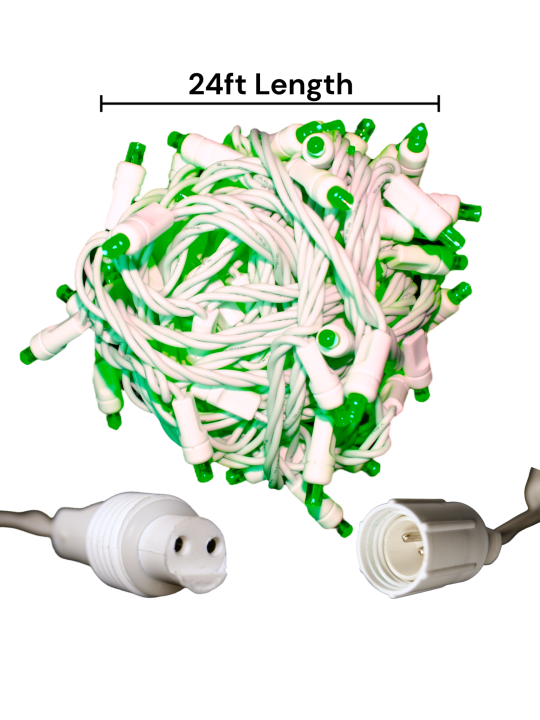 104 green Christmas lights Commercial Grade