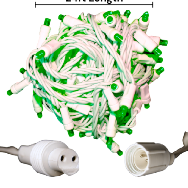 green Christmas lights Commercial Grade