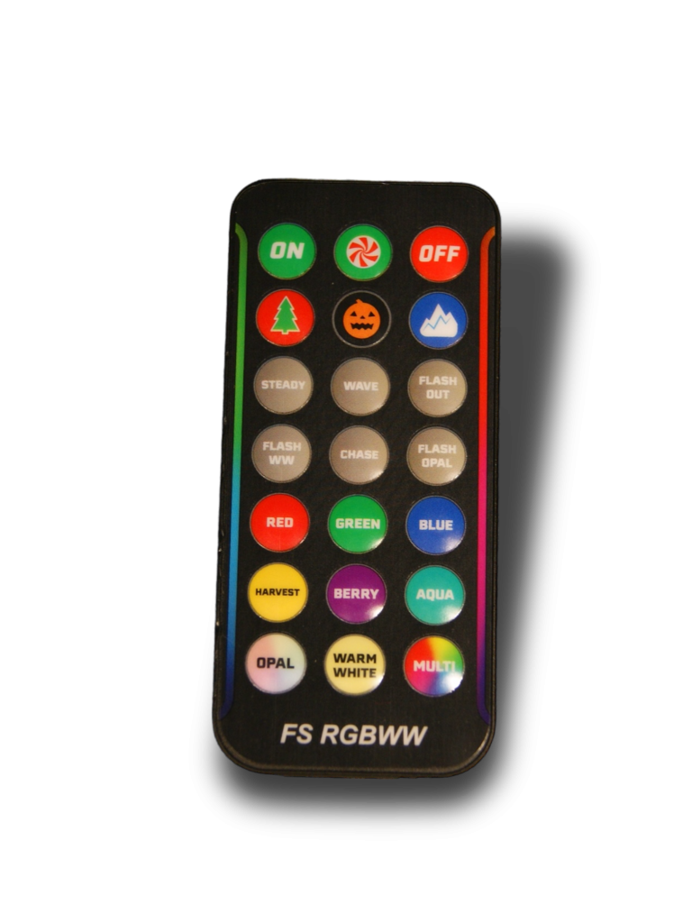 RGBWW remote for Christmas lights