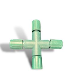 Coaxial 3 way light splitter for coaxial holiday lights