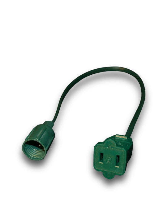 127 Coaxial light Convert cord to connect standard plug lights