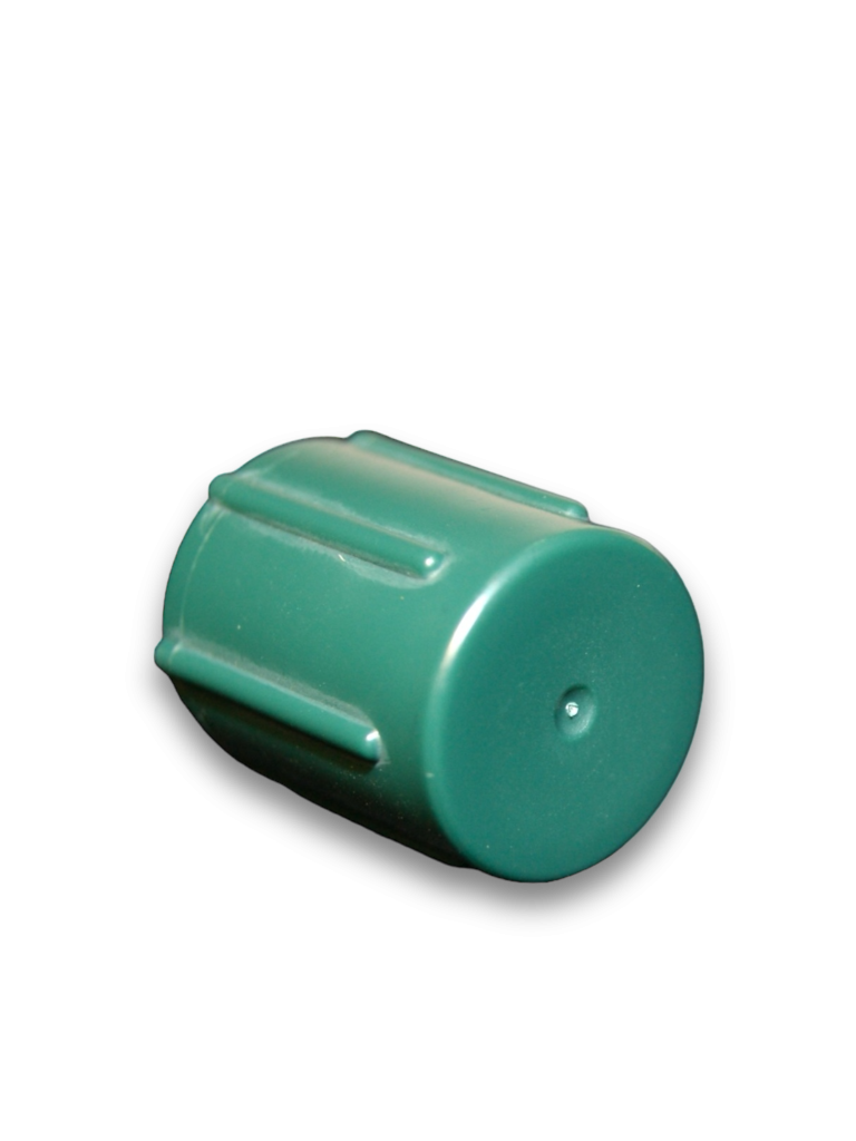 green cap to seal end of MerryGlow Light strings and icicle lights.