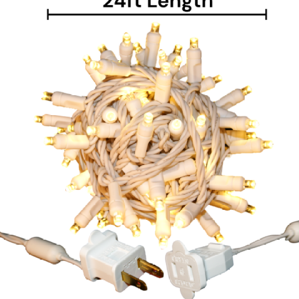 70 5mm Warm White LED Christmas Lights