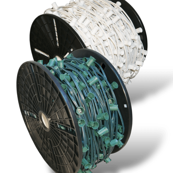 Wholesale C9 Spools in white and green